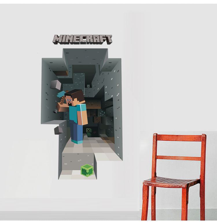 3D Minecraft Mining Wall paper - Nest of Design