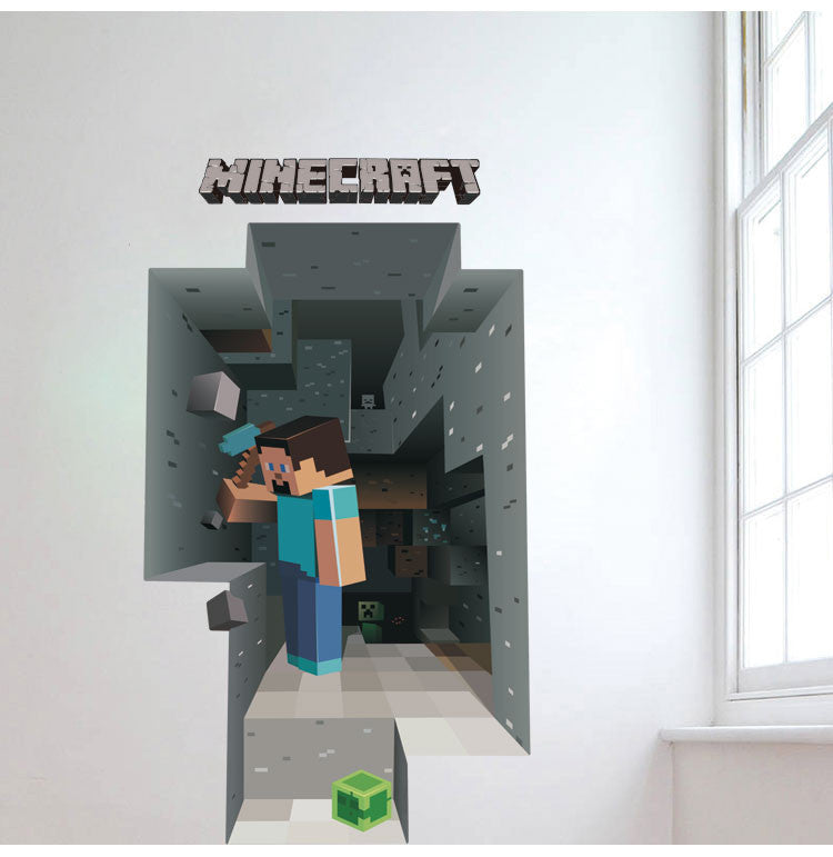 3D Minecraft Mining Wall paper - Nest of Design