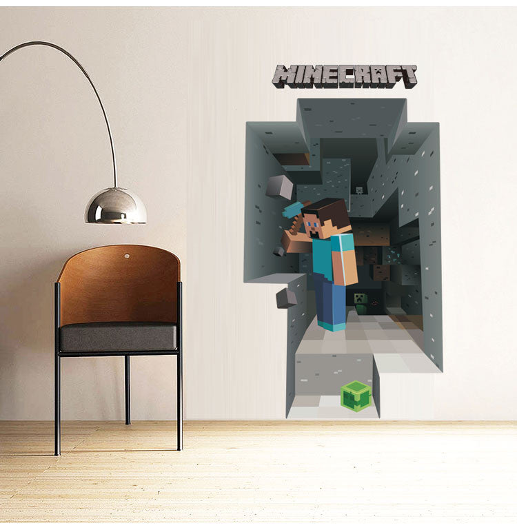 3D Minecraft Mining Wall paper - Nest of Design