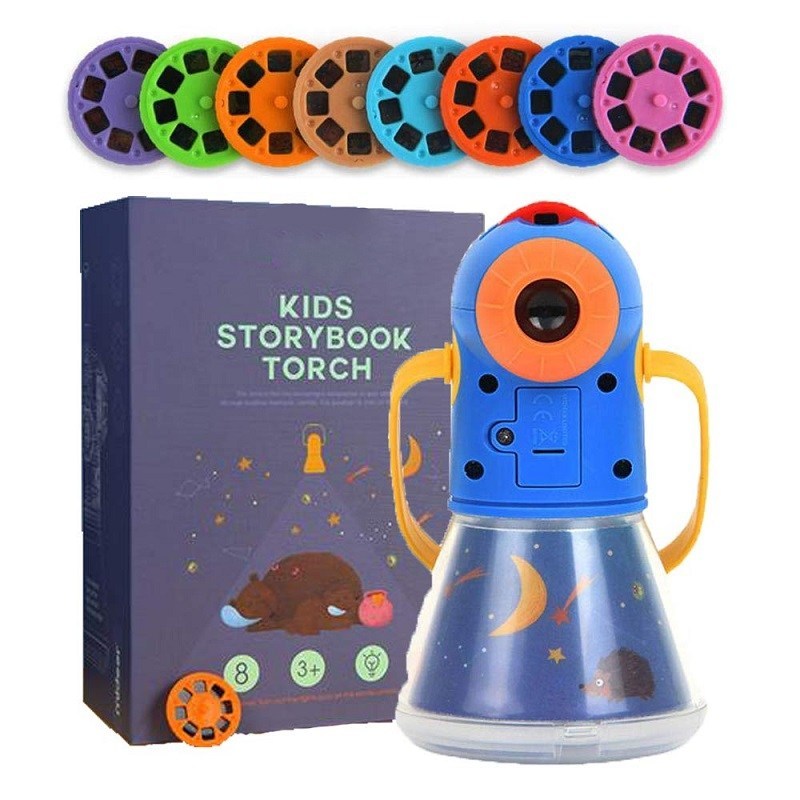 Kids Multifunctional Storybook Night Lights Projector Toy - Nest of Design