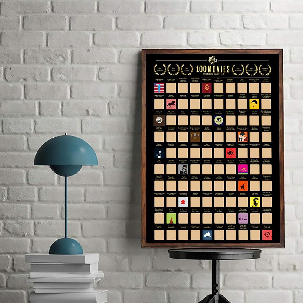 100 Movies Scratch Poster - Nest of Design