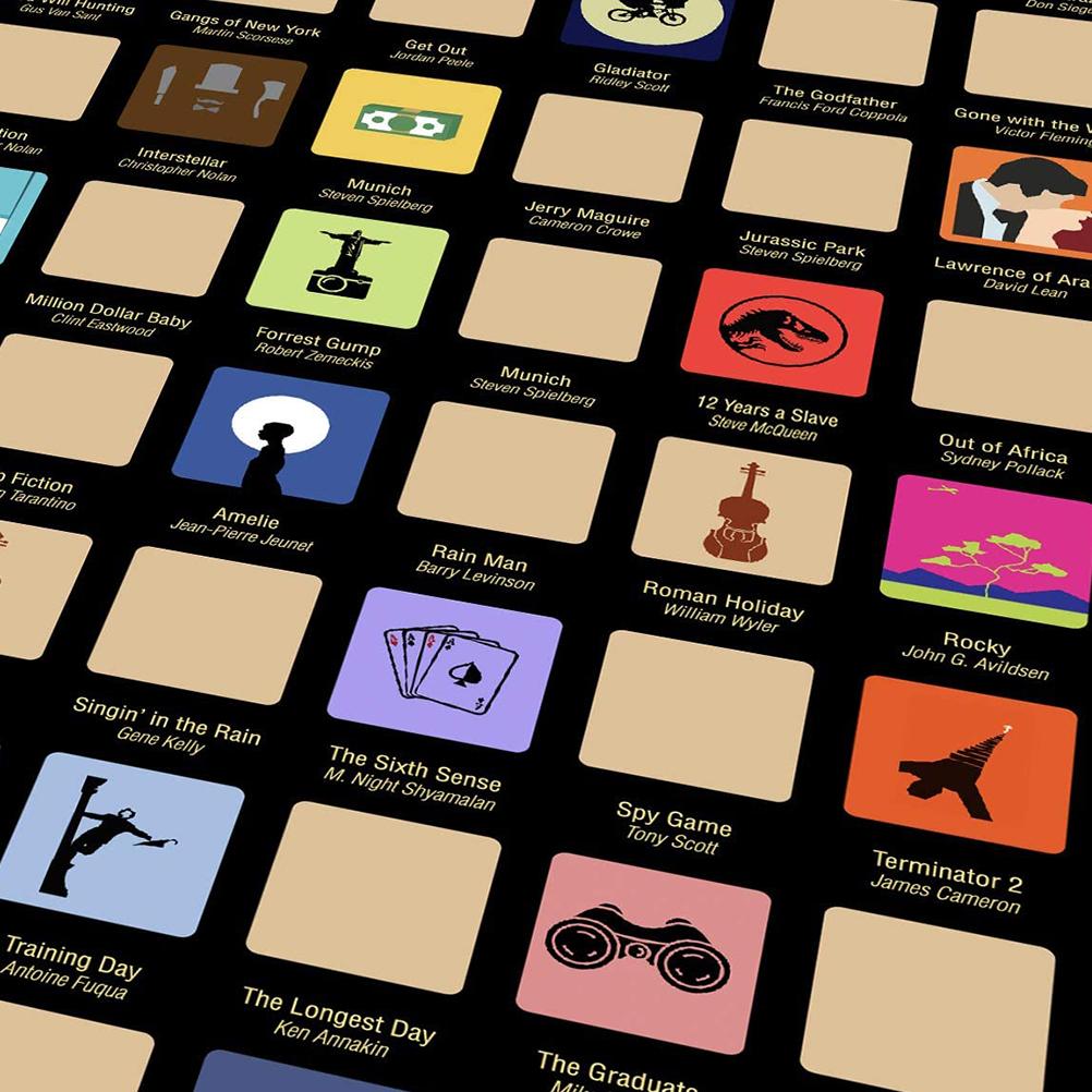 100 Movies Scratch Poster - Nest of Design