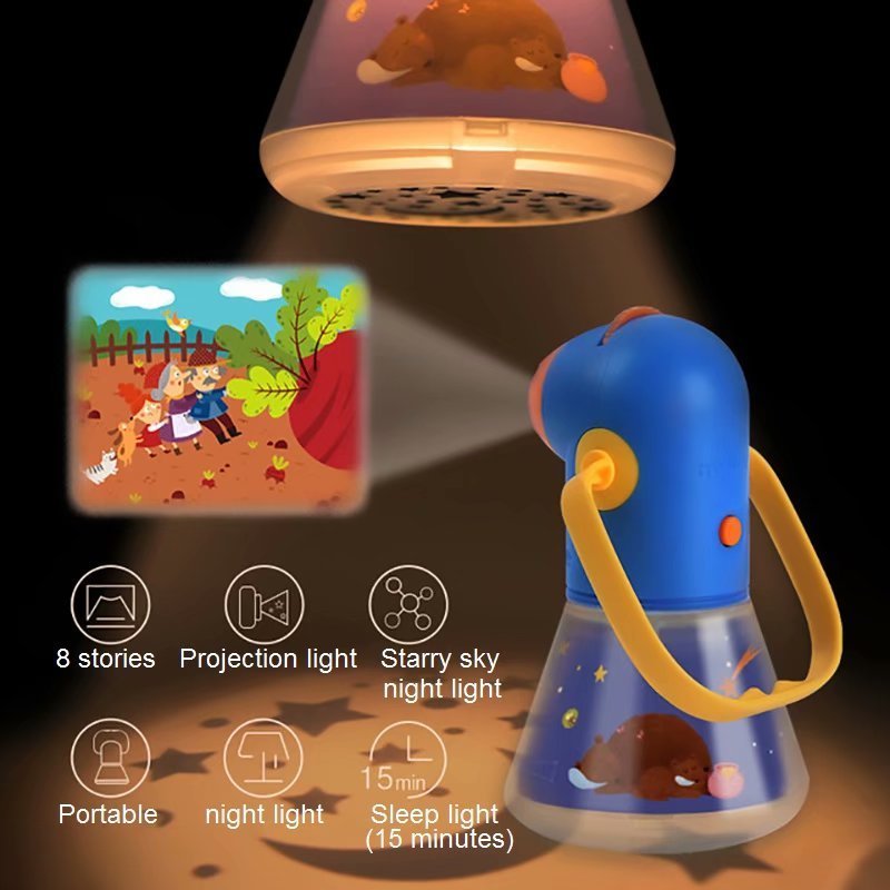 Kids Multifunctional Storybook Night Lights Projector Toy - Nest of Design