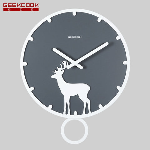 Geekcook 14'' 3D Deer 🦌Wall Clock - Nest of Design