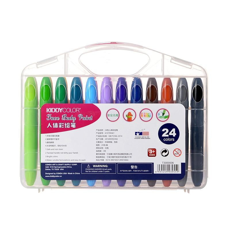 CONDA Professional Face Paint Marker 24 Colors Non-Toxic Body Crayons - Nest of Design