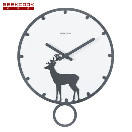 Geekcook 14'' 3D Deer 🦌Wall Clock - Nest of Design
