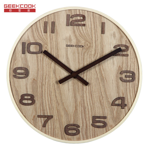 Geekcook 14''/12'' Wooden Wall Clock - Nest of Design