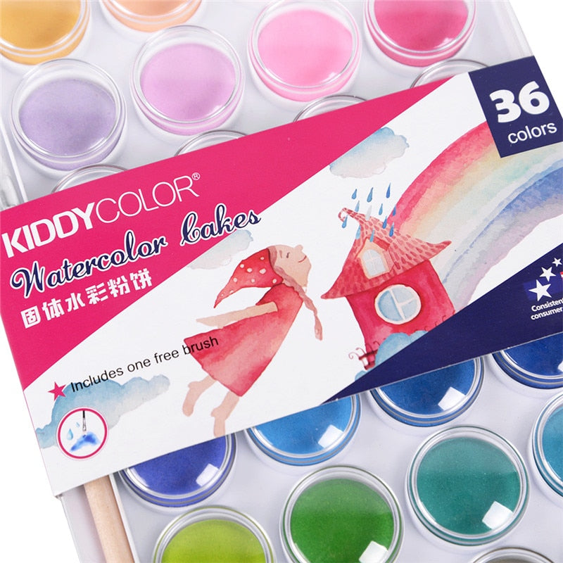 Conda 36 Colors Solid Watercolor Painting Pigment - Nest of Design