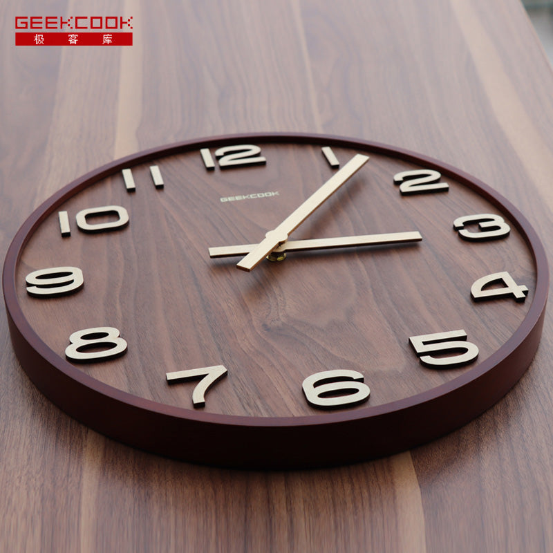 Geekcook 14''/12'' Wooden Wall Clock - Nest of Design
