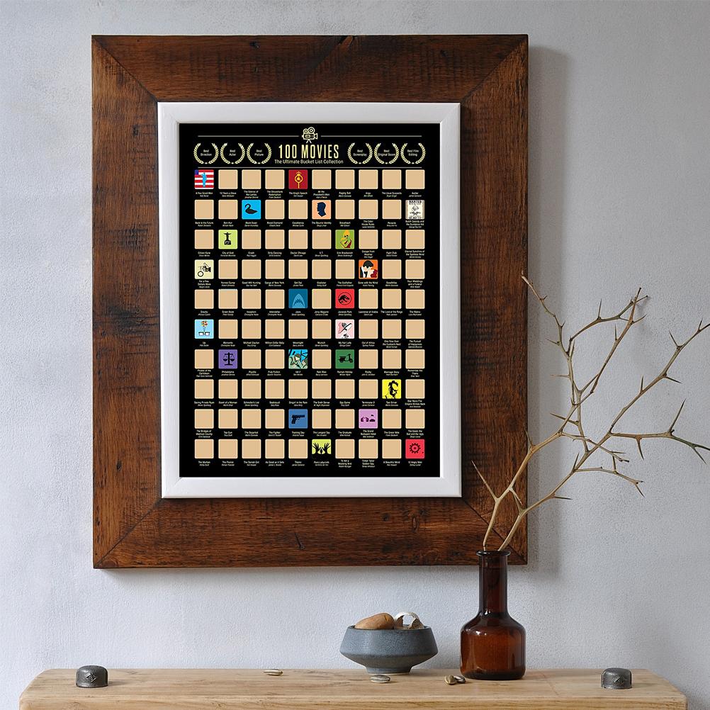 100 Movies Scratch Poster - Nest of Design