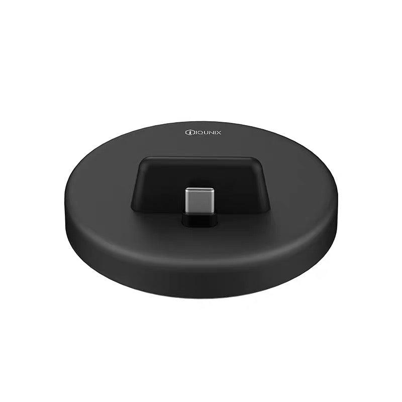 iQunix Panki mobile phone charging stand Android aluminum alloy charger base One-handed plug-in Type-C version - Nest of Design