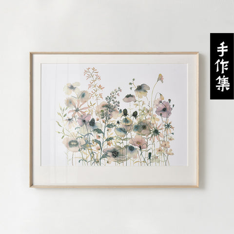 PRESSMATTER Choi Siqun Silkscreen Prints "Qing Yun" Bedroom Studio Decorative Painting - Nest of Design