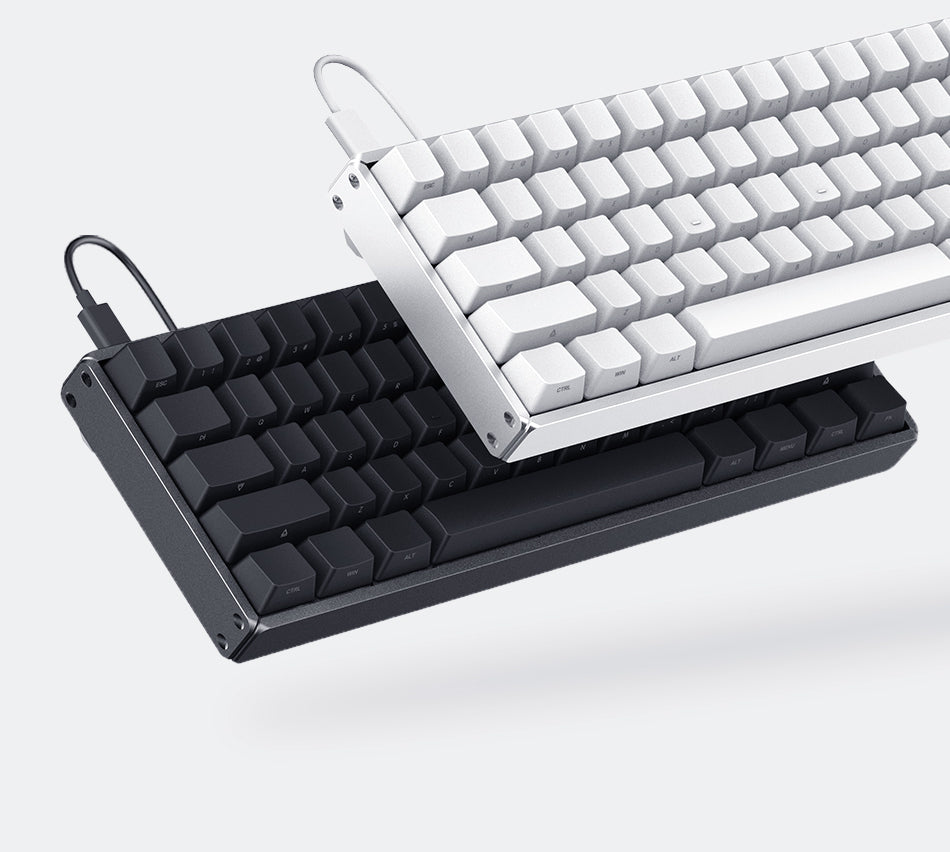 iQunix F60W wired mechanical keyboard 60% metal shell full key no punch PBT key cap cherry axis - Nest of Design