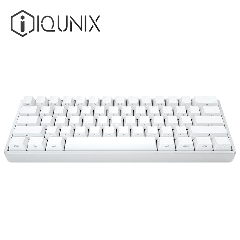 iQunix F60W wired mechanical keyboard 60% metal shell full key no punch PBT key cap cherry axis - Nest of Design