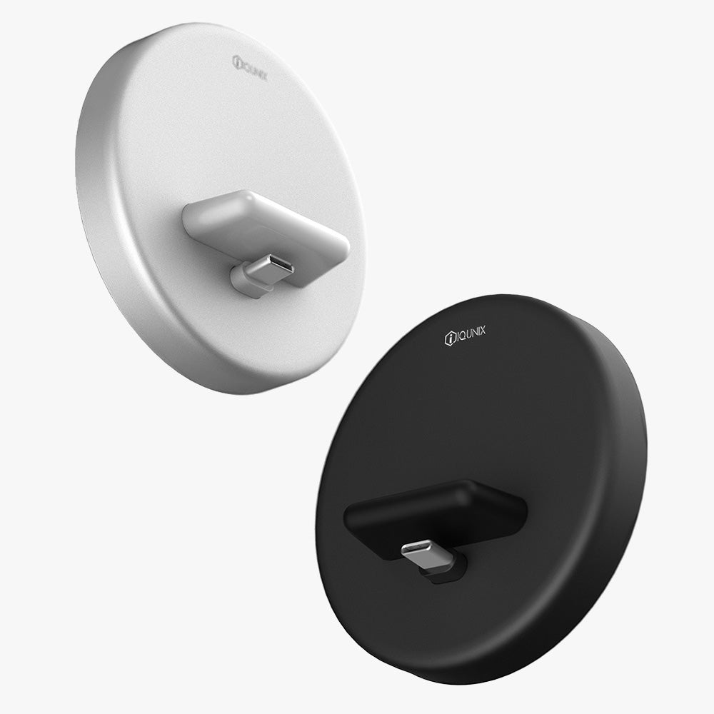 iQunix Panki mobile phone charging stand Android aluminum alloy charger base One-handed plug-in Type-C version - Nest of Design