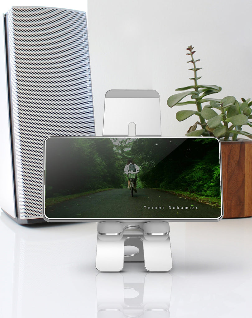 iQunix iPhone mobile phone bracket multi-angle adjustment lazy desktop aluminum alloy multifunctional bedside live cast bracket - Nest of Design