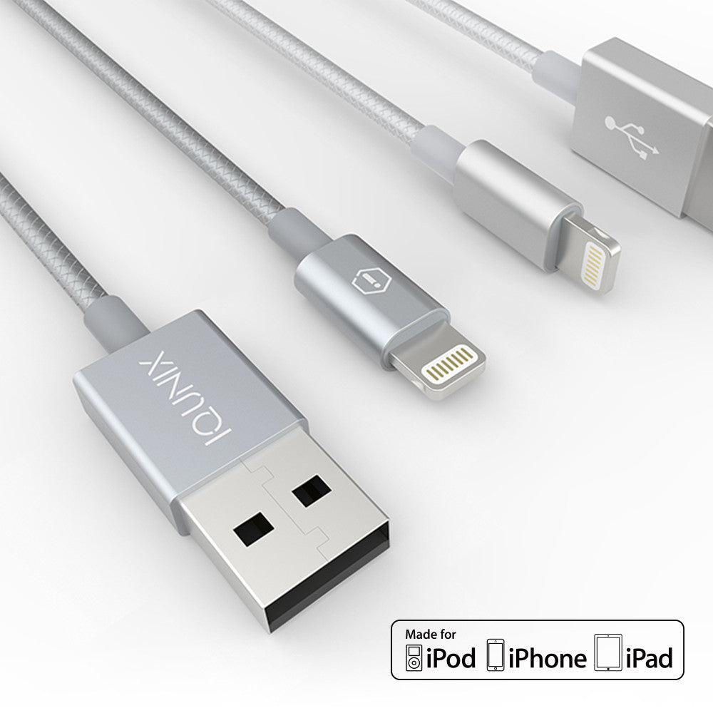 iQunix Apple MFI Certified Lightning to USB Cable (1 m) - Nest of Design