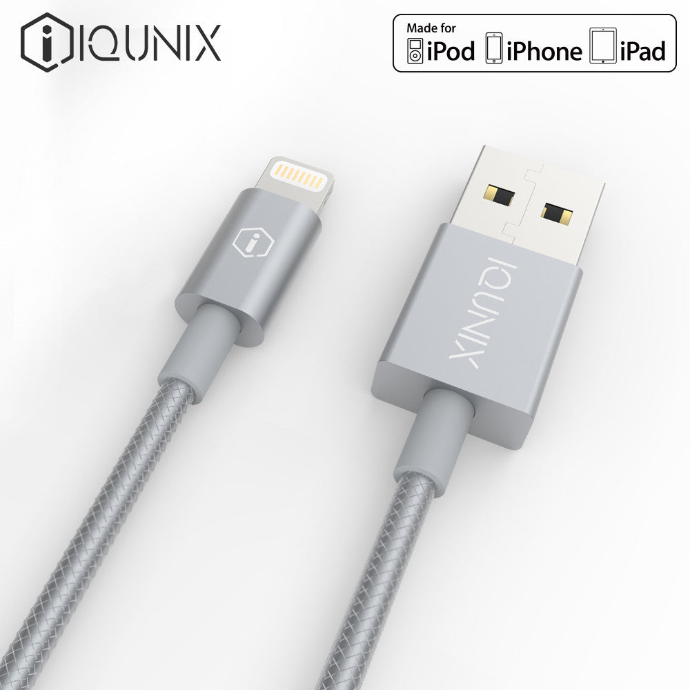 iQunix Apple MFI Certified Lightning to USB Cable (1 m) - Nest of Design