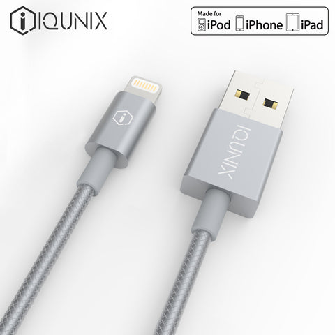 iQunix Apple MFI Certified Lightning to USB Cable (1 m) - Nest of Design